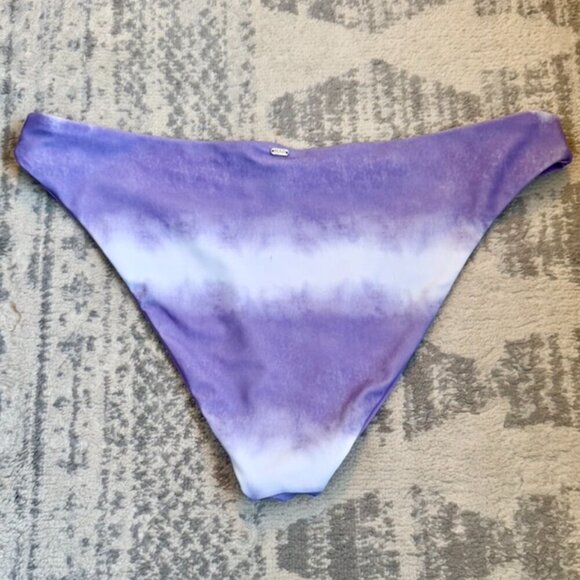 Purple Lavender and White Tie Die Bikini Bottom - Picture 2 of 4